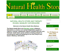 Tablet Screenshot of naturalhealthstore.co